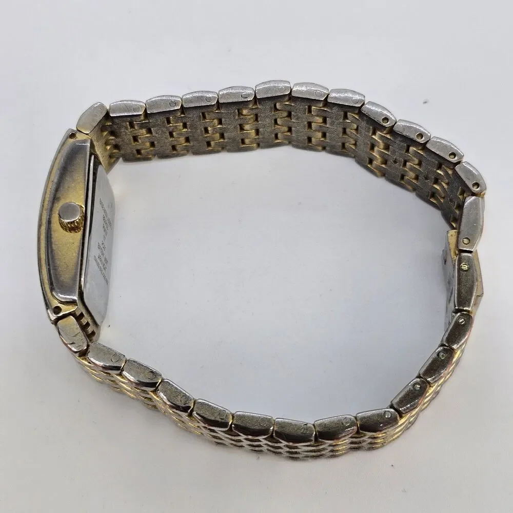 Benrus Women's Watch 19MM Gold Dial Diamond Bezel Gold Bracelet 6.5